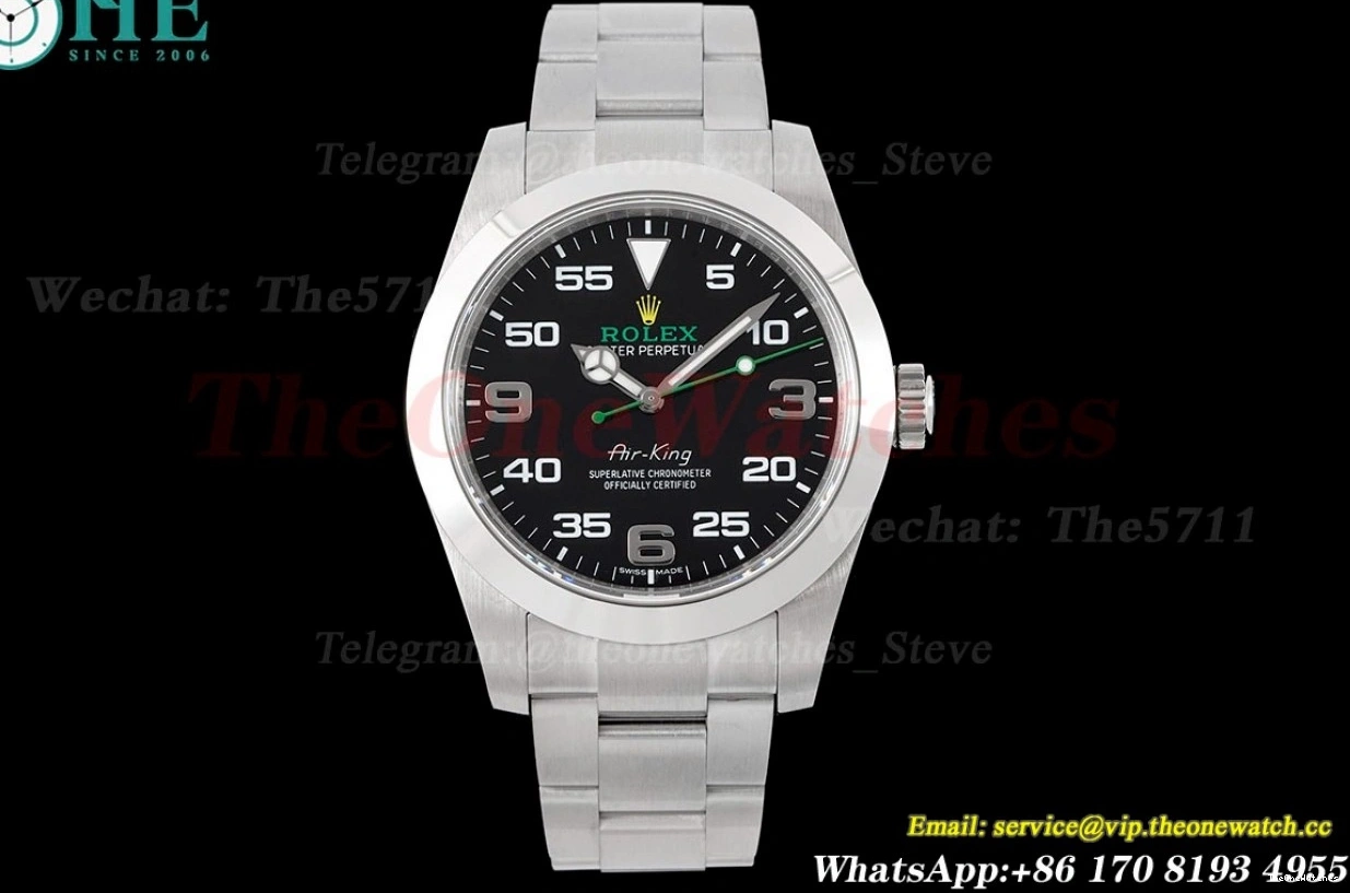 Num 116900 SA3131 Airking SS SS Black JDF 904L 40mm 0409